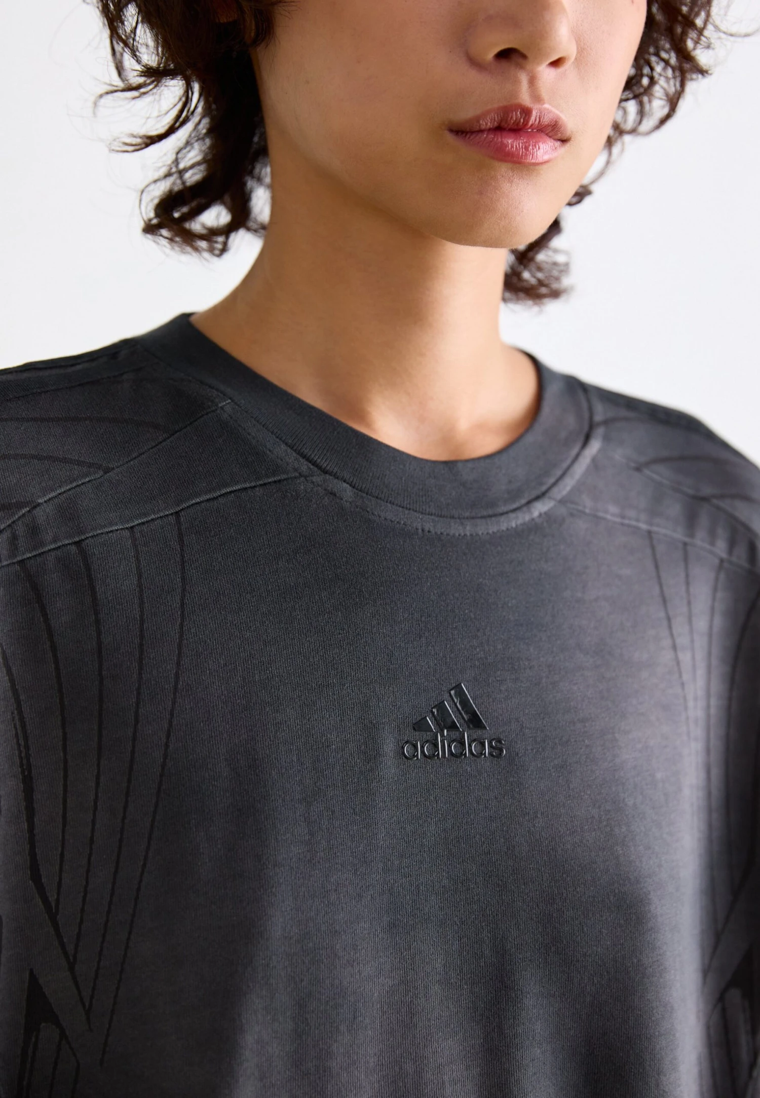 Adidas Originals TEE - Print T-shirt - Black/grey Six 6 Adidas Originals TEE - Print T-shirt - Black/grey Six - Image 6