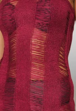 Jaded London Laddered Halter- Jumper Dress - Burgundy -Zalando UK-Outlet ca1d91f2285e4af9898fc3d9b66cd8ac