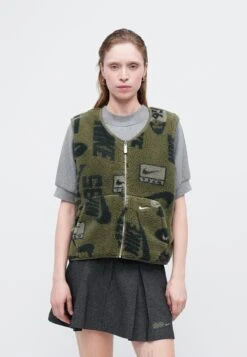 Nike Sportswear STREET - Waistcoat - Medium Olive/neutral Olive -Zalando UK-Outlet ca9c1c7ca7174cafab30a0d0f874496e