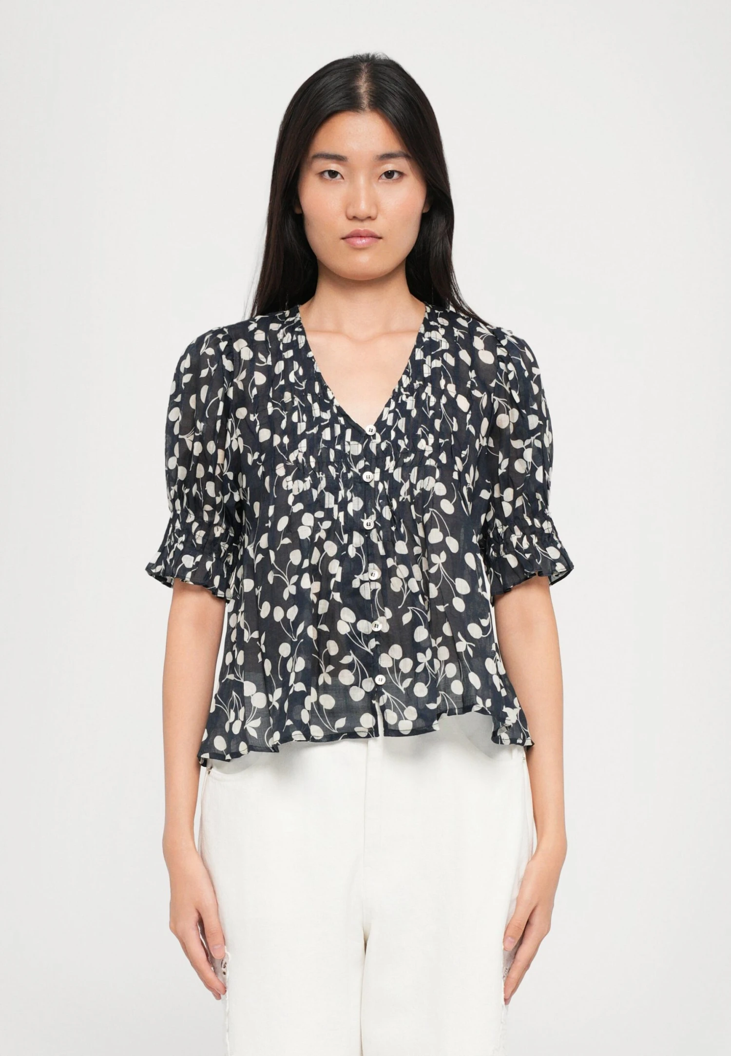 SEA CHERI PRINT - Blouse - Navy 1 SEA CHERI PRINT - Blouse - Navy