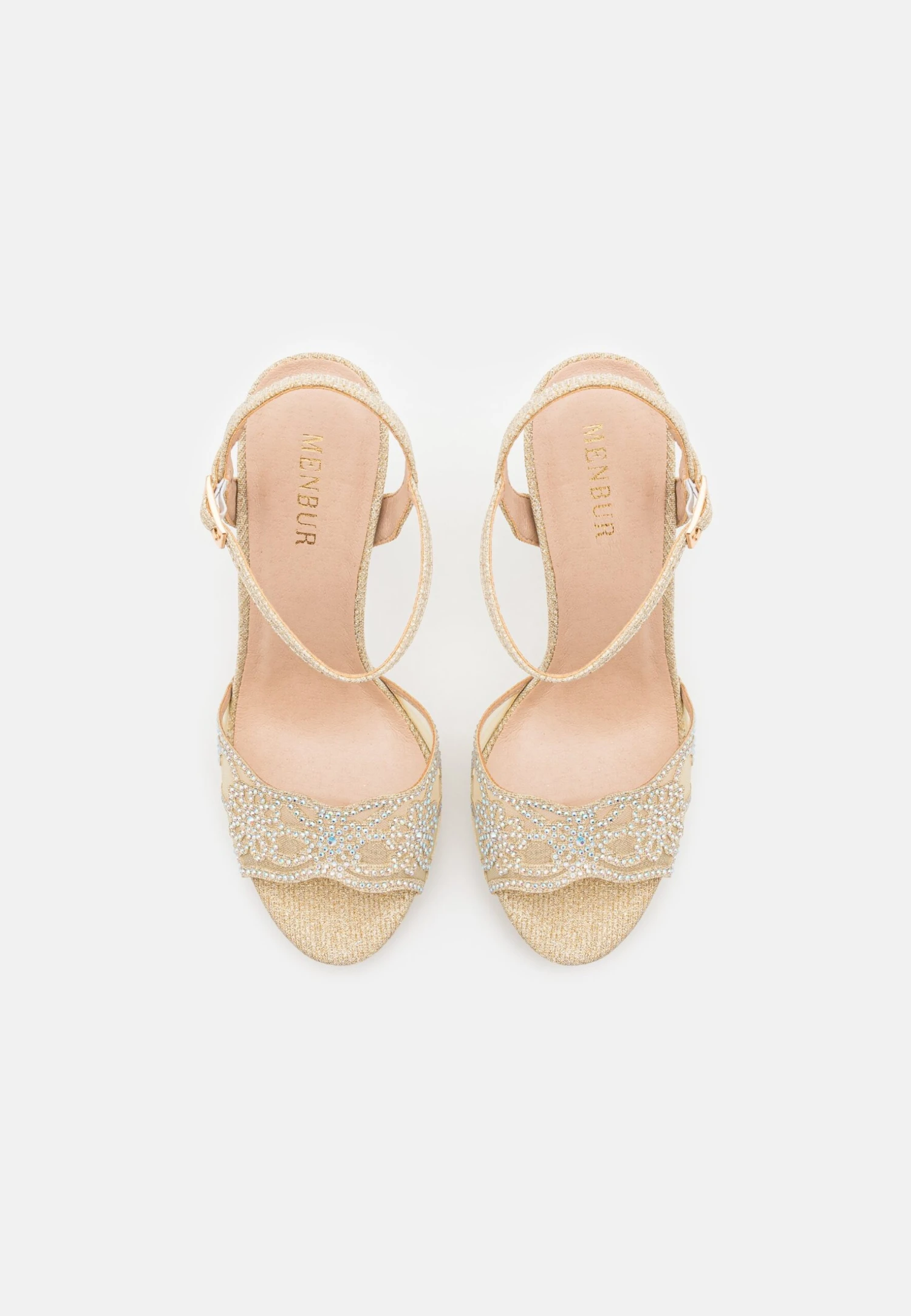 Menbur High Heeled Sandals - Gold 6 Menbur High Heeled Sandals - Gold - Image 6