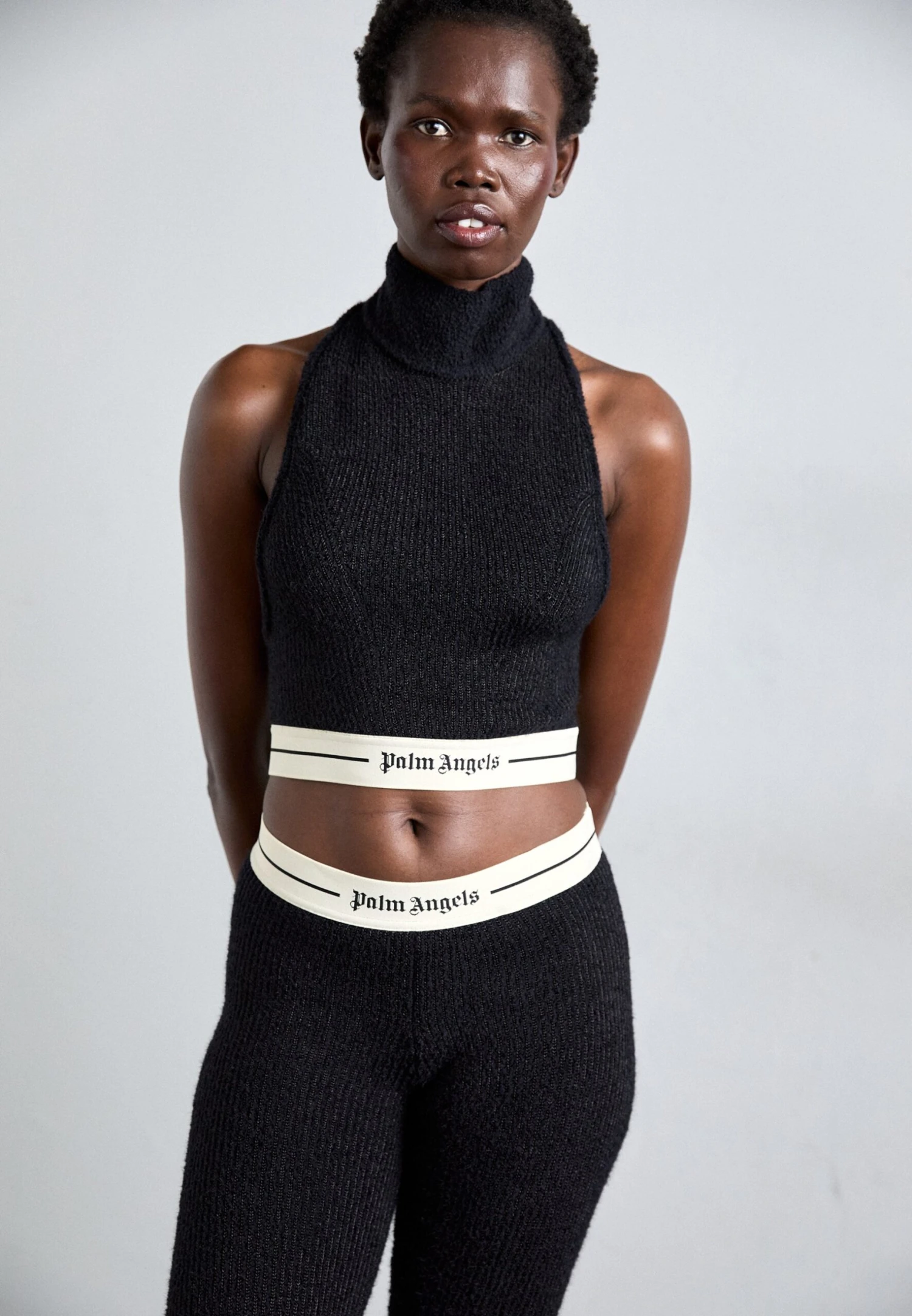 Palm Angels Top - Black/off White 4 Palm Angels Top - Black/off White - Image 4