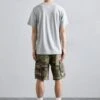 Billionaire Boys Club DISTRESSED CAMO CARGO - Denim Shorts - Green