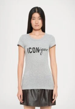 DSQUARED2 ICONIQUE - Print T-shirt - Grey