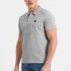 Aketon - Polo Shirt - Light Grey Marl