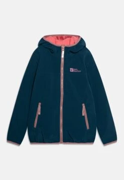 Jack Wolfskin Fourwinds Unisex - Soft Shell Jacket - Dark Blue/Pink