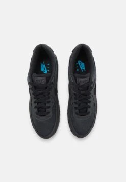 Nike Sportswear Air Max 90 - Trainers - Dark Smoke Grey/Black/Laser Blue -Zalando UK-Outlet d2f21842b5474dbdac9f98218636e396