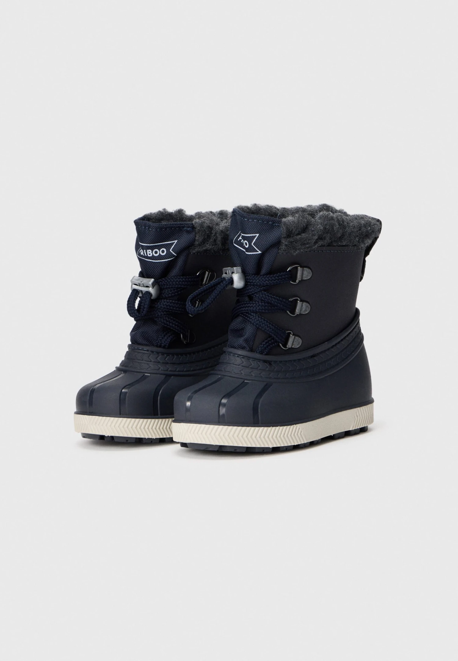 Friboo Winter Boots - Navy/grey 2 Friboo Winter Boots - Navy/grey - Image 2