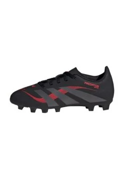 ADIDAS PERFORMANCE PREDATOR CLUB FIRM/MULTI-GROUND KIDS - Firm-ground Football Boots - Core Black Grey Four Lucid Red