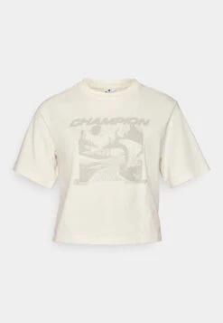 Champion CREWNECK - Print T-shirt - Off-white -Zalando UK-Outlet d3fe896244614cf68ecabcac8133475a