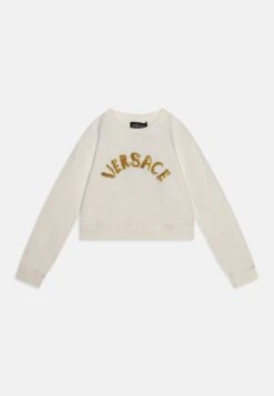 Versace Logo - Sweatshirt - Bianco/Oro