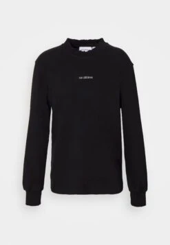 Han Kjøbenhavn Distressed Tee Long Sleeve Logo - Long Sleeved Top - Black