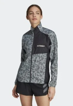 ADIDAS PERFORMANCE Trail- Windbreaker - Silver Black