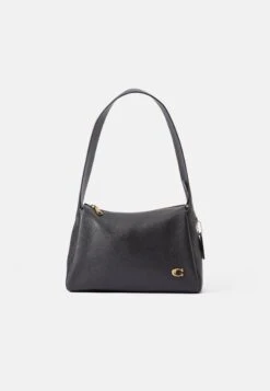 Coach POLISHED PEBBLE LOLA SHOULDER BAG - Handbag - Black