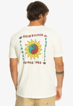 Quiksilver Planet Positive Ss - Print T-Shirt - Birch -Zalando UK-Outlet d9337a5c99a947768afe2836d2a14951