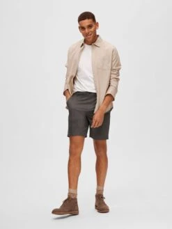 Selected Homme Slhcomfort Flex W Noos - Shorts - Dark Shadow -Zalando UK-Outlet d9e6591a56ff49df8c6aaafdd3265db8