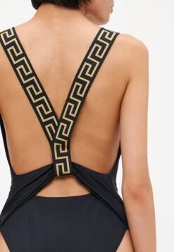 Versace SWIM ONE PIECE VITA NEW LOGO - Swimsuit - Black -Zalando UK-Outlet d9f02e7b32cc40329c6c10d5c93c728c
