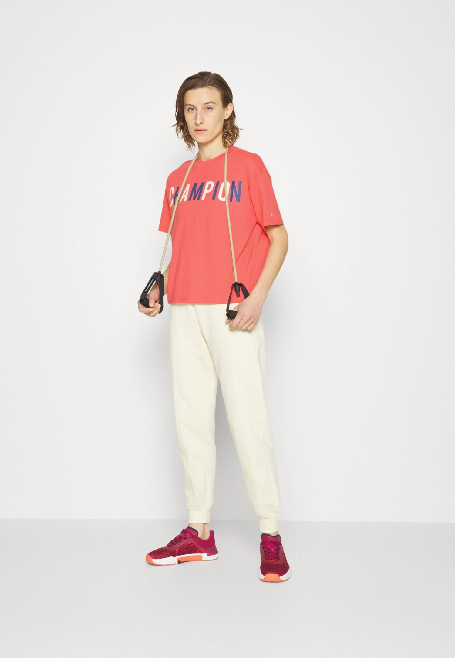 Champion Crewneck - Print T-Shirt - Apricot 2 Champion Crewneck - Print T-Shirt - Apricot - Image 2