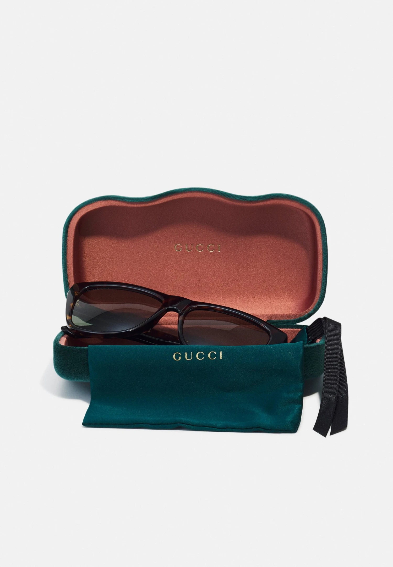 Gucci Unisex - Sunglasses - Havana/Green 3 Gucci Unisex - Sunglasses - Havana/Green - Image 3