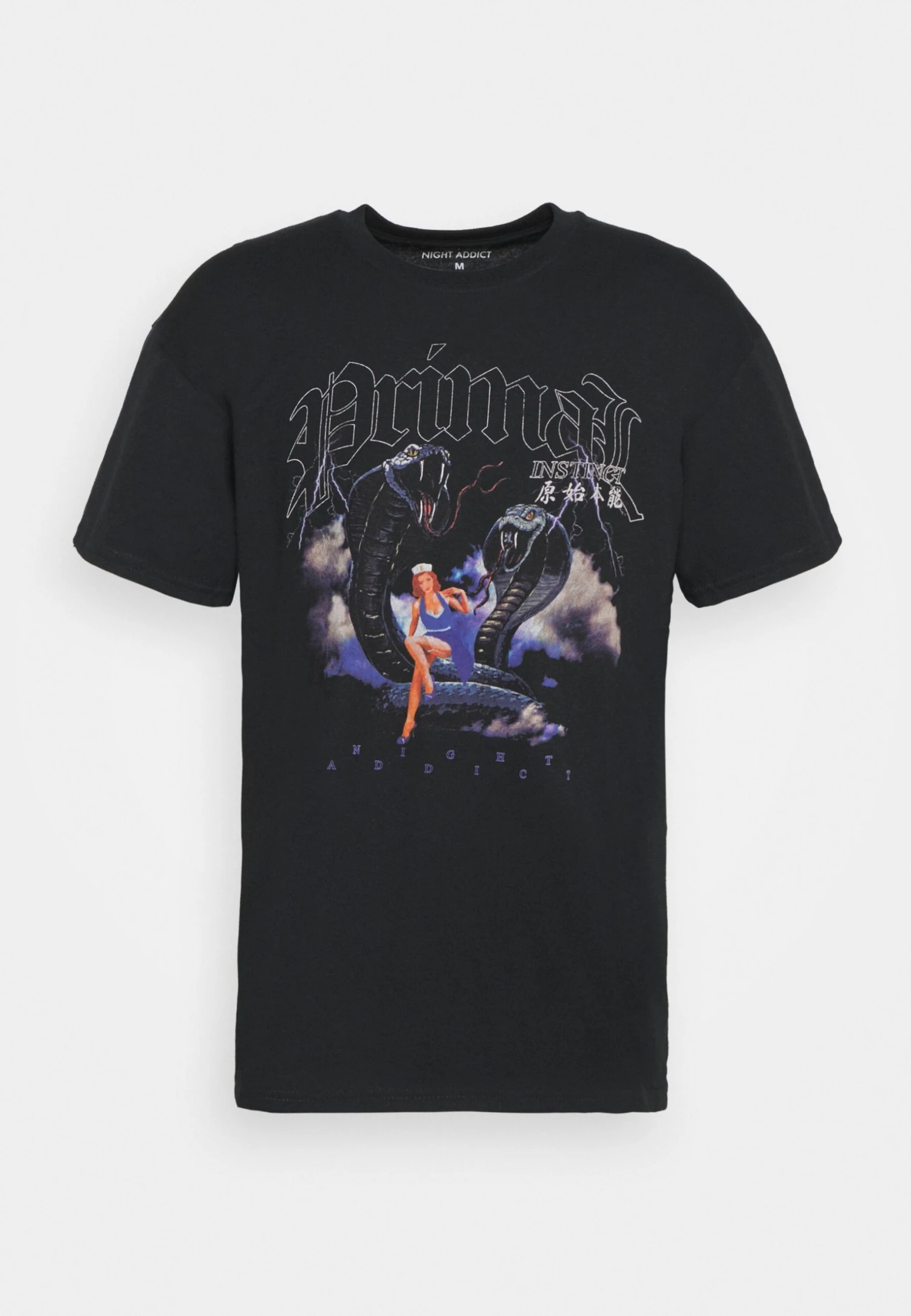 NIGHT ADDICT Primal - Print T-Shirt - Black 1 NIGHT ADDICT Primal - Print T-Shirt - Black