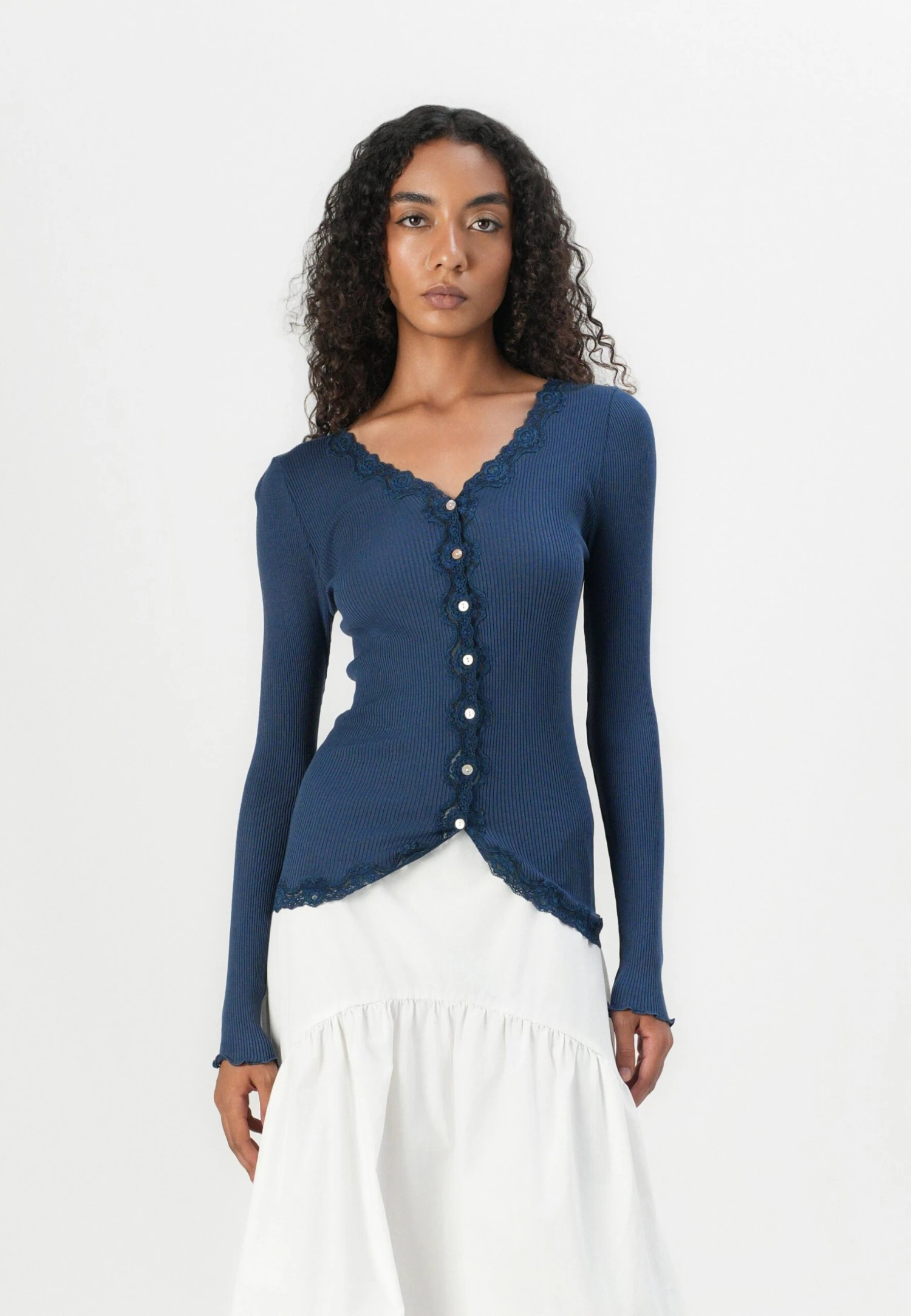 Rosemunde Cardigan - Insignia Blue 1 Rosemunde Cardigan - Insignia Blue