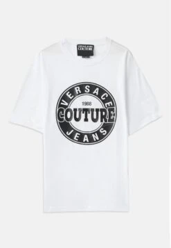 Versace Jeans Couture LOGO ROUND - Print T-shirt - Black -Zalando UK-Outlet dd66131886304308beca913e68593733