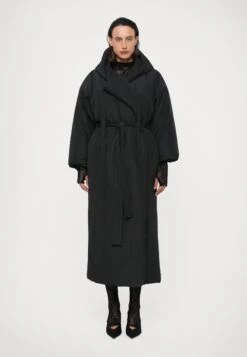 Norma Kamali HOODED SLEEPING BAG COAT LONG - Winter Coat - Black