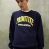 PRIMITIVE Collegiate Worldwide Crewneck - Sweatshirt - Navy