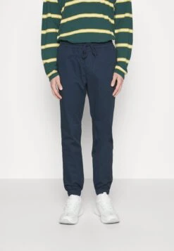 Elastic Cuff Pants - Tracksuit Bottoms - Blue