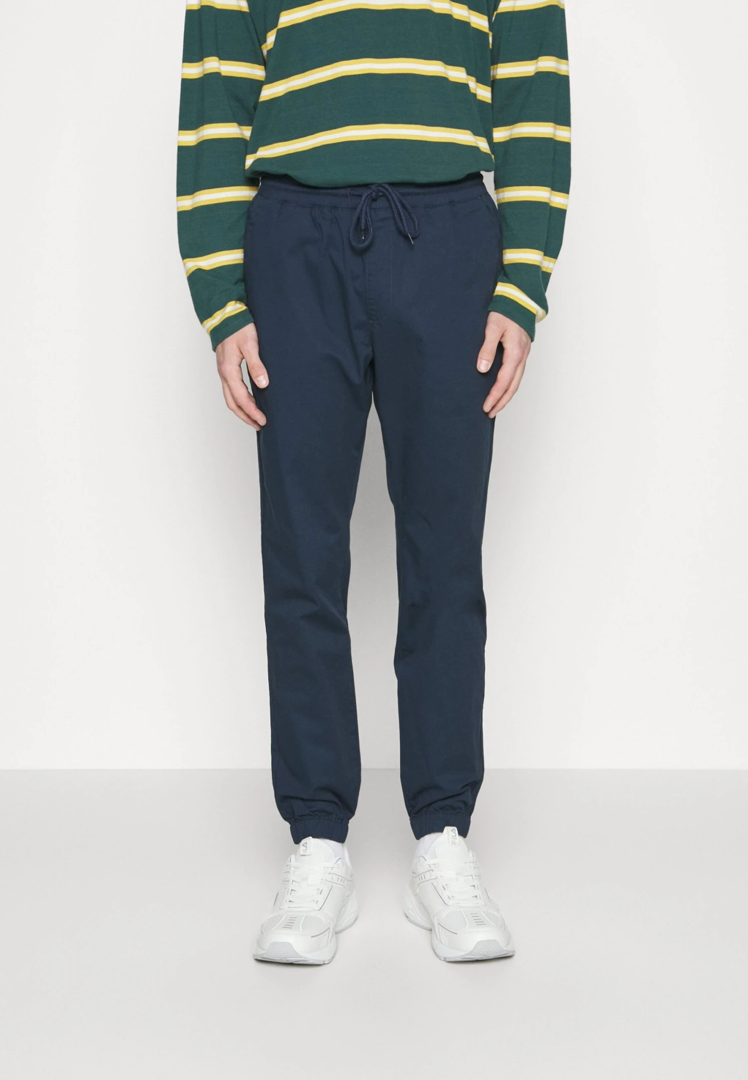 Elastic Cuff Pants - Tracksuit Bottoms - Blue 1 Elastic Cuff Pants - Tracksuit Bottoms - Blue