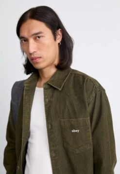 Obey Clothing BUCKLEY - Shirt - Black Olive -Zalando UK-Outlet dec35af1d5834c77821d9d435ab8fa27