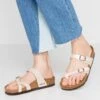 Birkenstock Mayari - T-Bar Sandals - Graceful Pearl/White