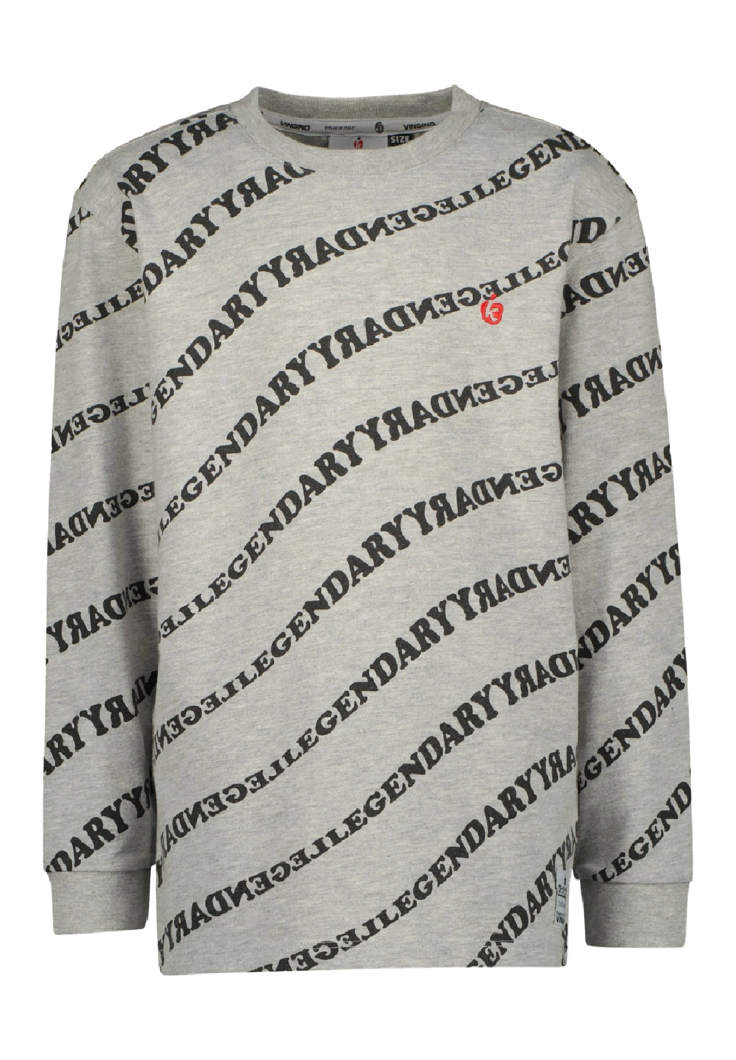 Vingino Long Sleeved Top - Grey Mele 1 Vingino Long Sleeved Top - Grey Mele