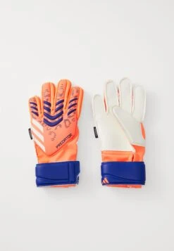 ADIDAS PERFORMANCE PREDATOR MATCH FINGERSAVE JUNIOR UNISEX - Goalkeeping Gloves - Signal Coral/white/lucid Blue