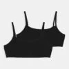 Schiesser Organic Cotton Teens 95/5 2 Pack - Bustier - Schwarz