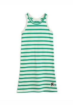 Mini Rodini Panther Patch Tank Dress - Jersey Dress - Green