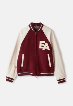 Emporio Armani BLOUSON JACKET - Bomber Jacket - Black/beige -Zalando UK-Outlet e365fe65ffe541cb8c3c4e80c7ed01b3