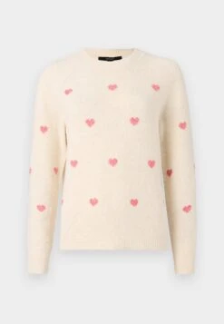 Vero Moda VMDOFFY INTARSIA - Jumper - Dark Grey Melange/white -Zalando UK-Outlet e36f2cc97c524c7abcb87d42511d6c4c
