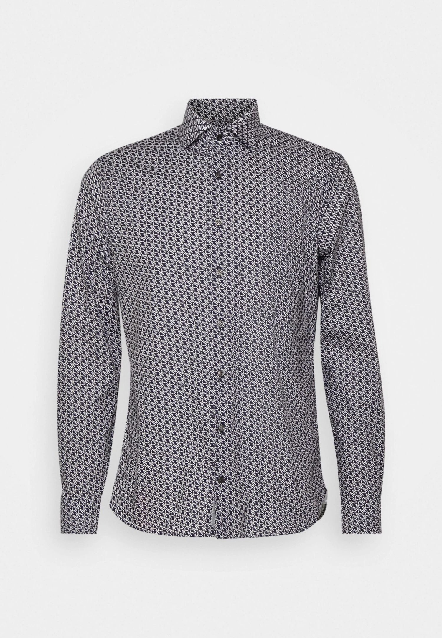 Michael Kors Diagonal Print Slim Shirt - Shirt - Blue 4 Michael Kors Diagonal Print Slim Shirt - Shirt - Blue - Image 4
