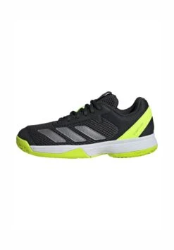 ADIDAS PERFORMANCE COURTFLASH UNISEX - Multicourt Tennis Shoes - Pure Teal/silver-coloured/lucid Lemon -Zalando UK-Outlet e495cc12622047b8be784e1c707a865a