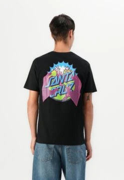 Santa Cruz KENDALL END OF THE DOT UNISEX - Print T-shirt - Black