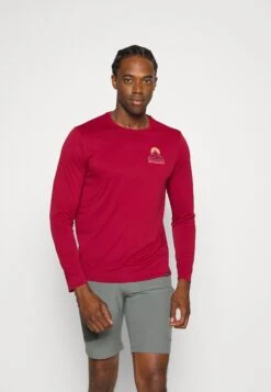 Patagonia Cap Cool Daily Graphic - Long Sleeved Top - Slow Going/Wax Red