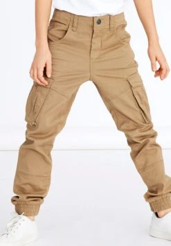 NAME IT Nitbamgo Reg R Twi Ca M Nmt No - Cargo Trousers - Kelp