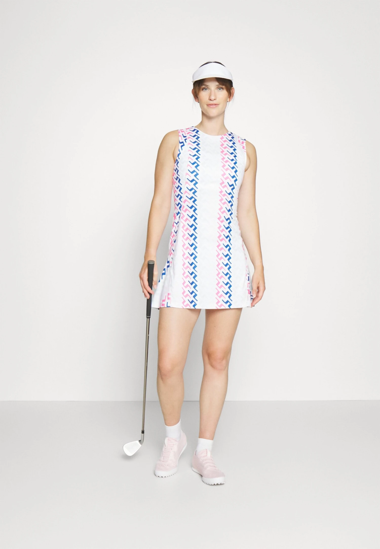 Helena Print Dress - Sports Dress - Pink 2 Helena Print Dress - Sports Dress - Pink - Image 2