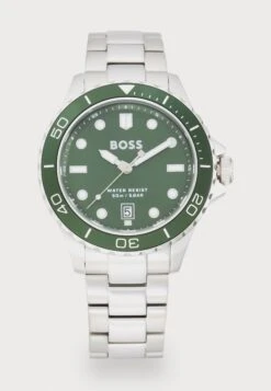 Boss TROPER SPORT - Watch - Silver-coloured/green