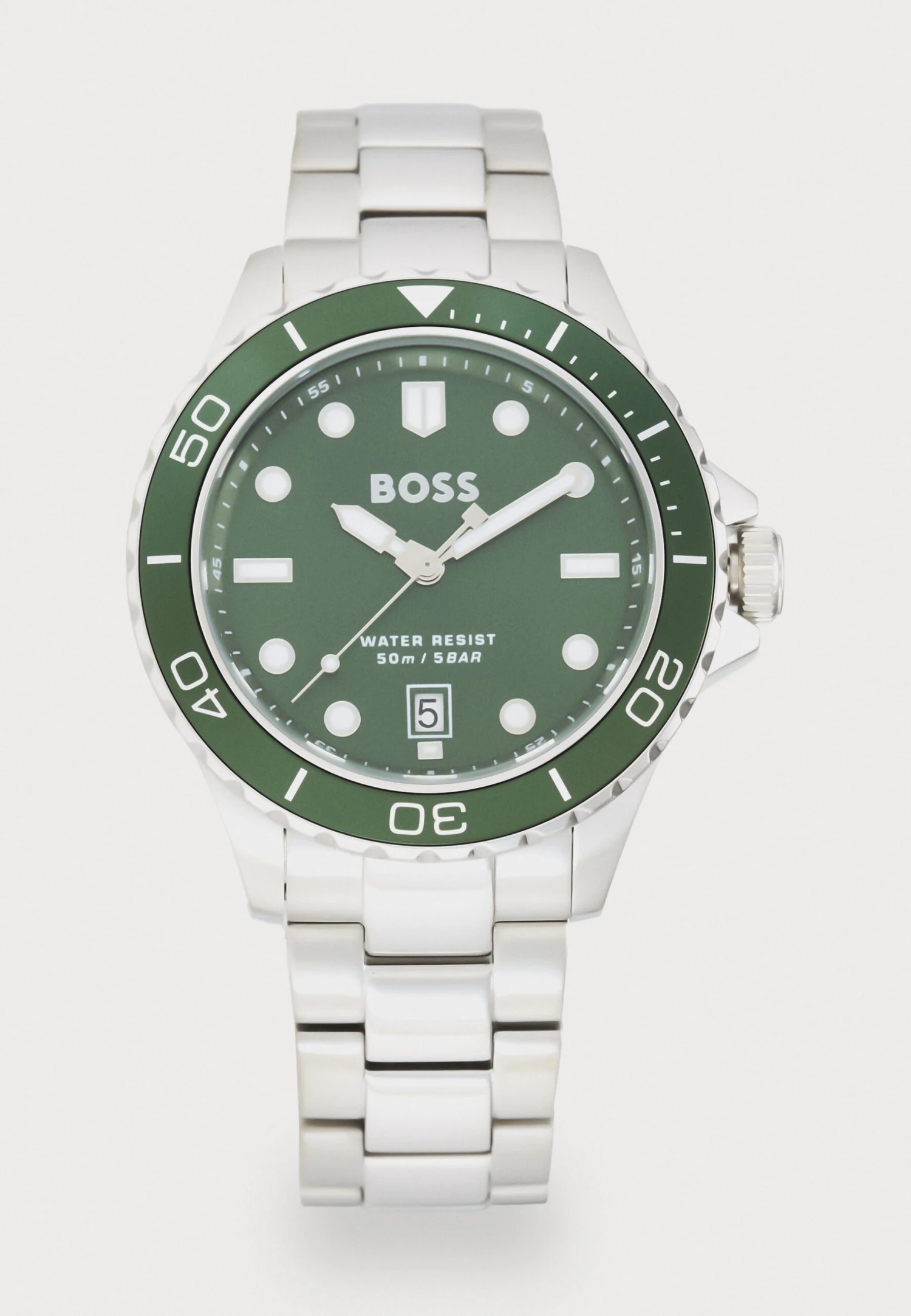 Boss TROPER SPORT - Watch - Silver-coloured/green 1 Boss TROPER SPORT - Watch - Silver-coloured/green