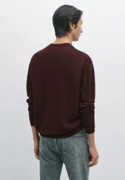 Massimo Dutti CREW NECK LONG SLEEVE - Jumper - Bordeaux -Zalando UK-Outlet ec10ae47fd624495bebce2787f60735c