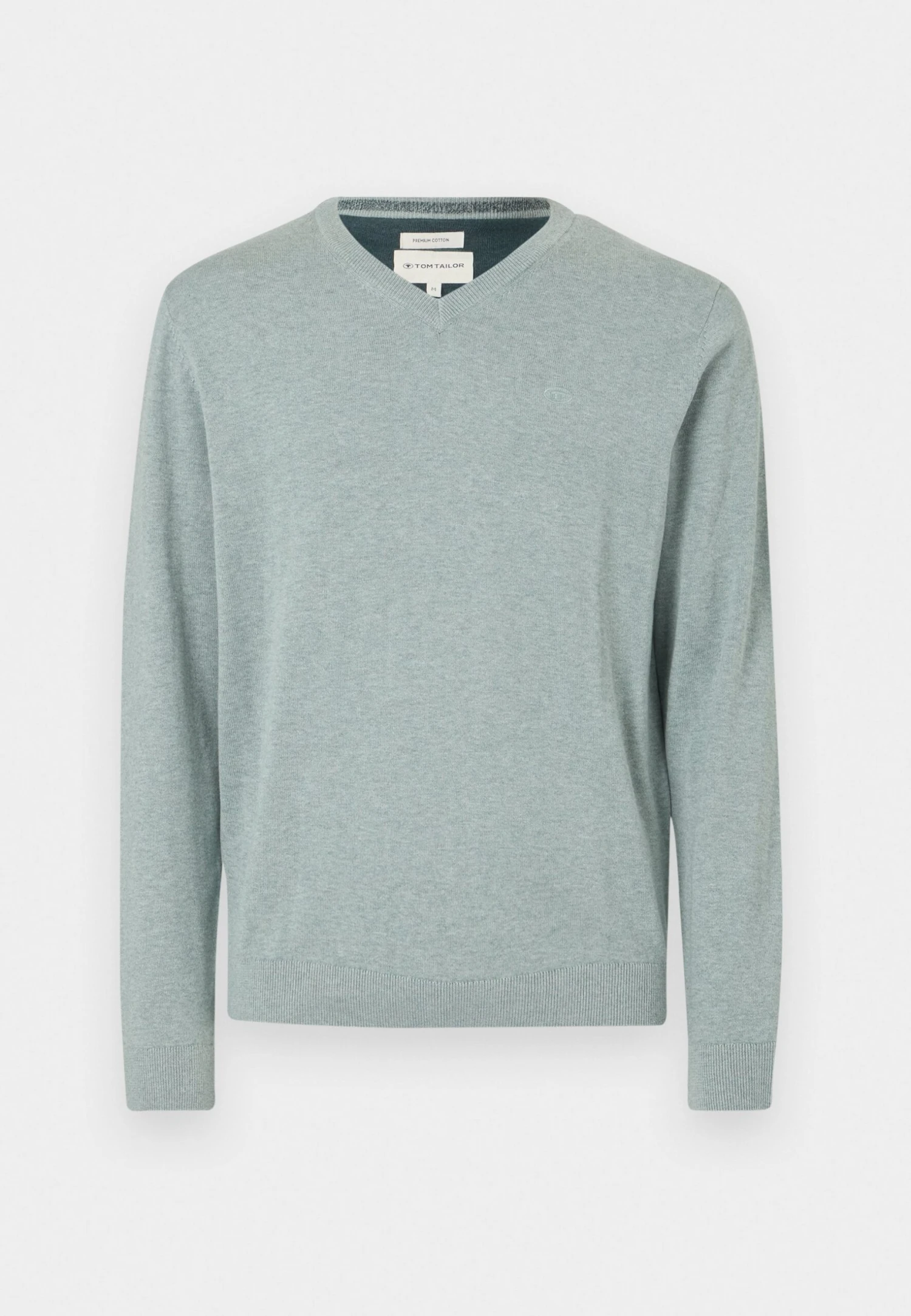 Tom Tailor BASIC V NECK - Jumper - Dark Taupe 9 Tom Tailor BASIC V NECK - Jumper - Dark Taupe - Image 9