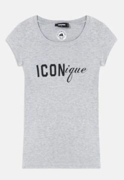 DSQUARED2 ICONIQUE - Print T-shirt - Grey -Zalando UK-Outlet ecf233f9eafd4484ad18903d75341f85
