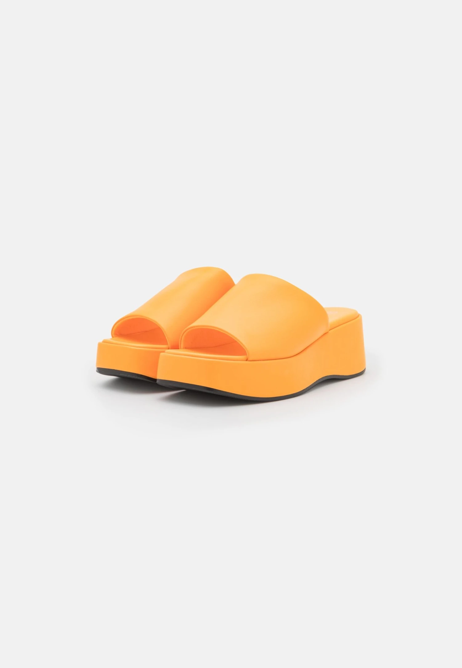 Monki Heeled Mules - Orange 3 Monki Heeled Mules - Orange - Image 3
